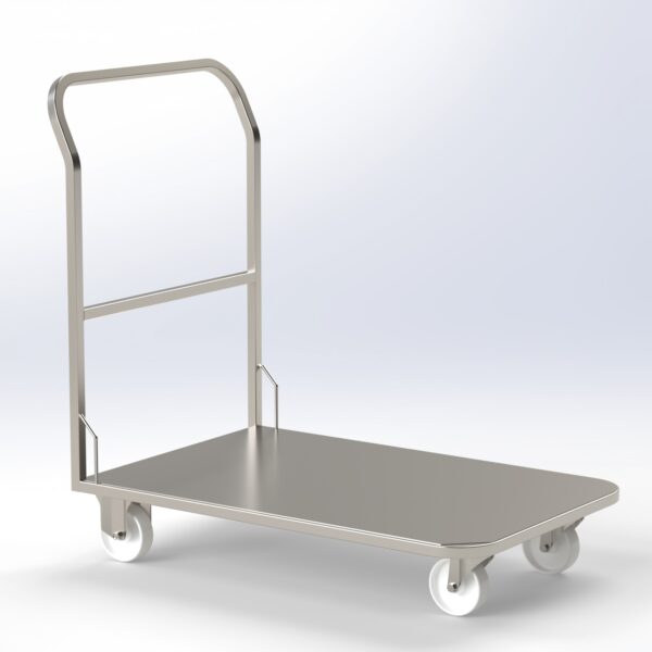 Chariot à plateforme en acier inoxydable