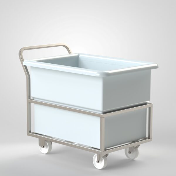 Chariot Blanchisserie 100L/250L/400L en acier inoxydable